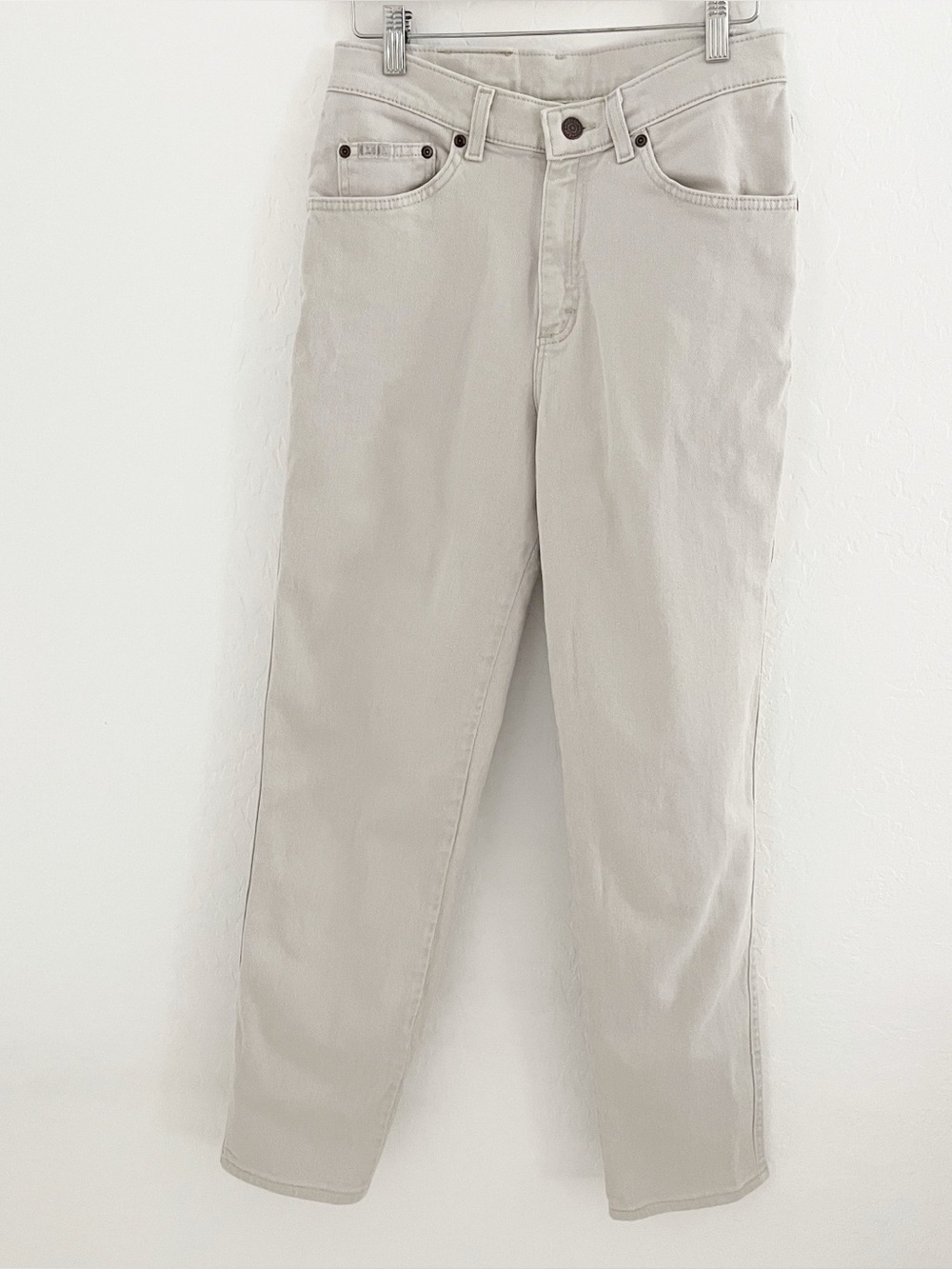 Lee original cream slim straight size 10